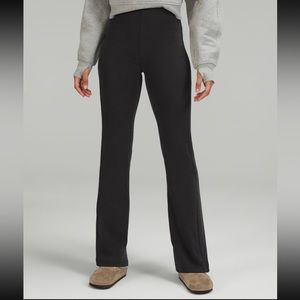 Brushed Softstreme Ribbed Zip Flared Pant